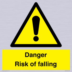 Danger Risk of falling